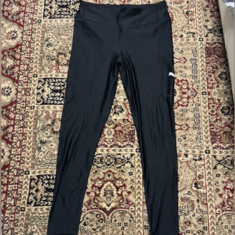 Puma Black Leggings with Pockets